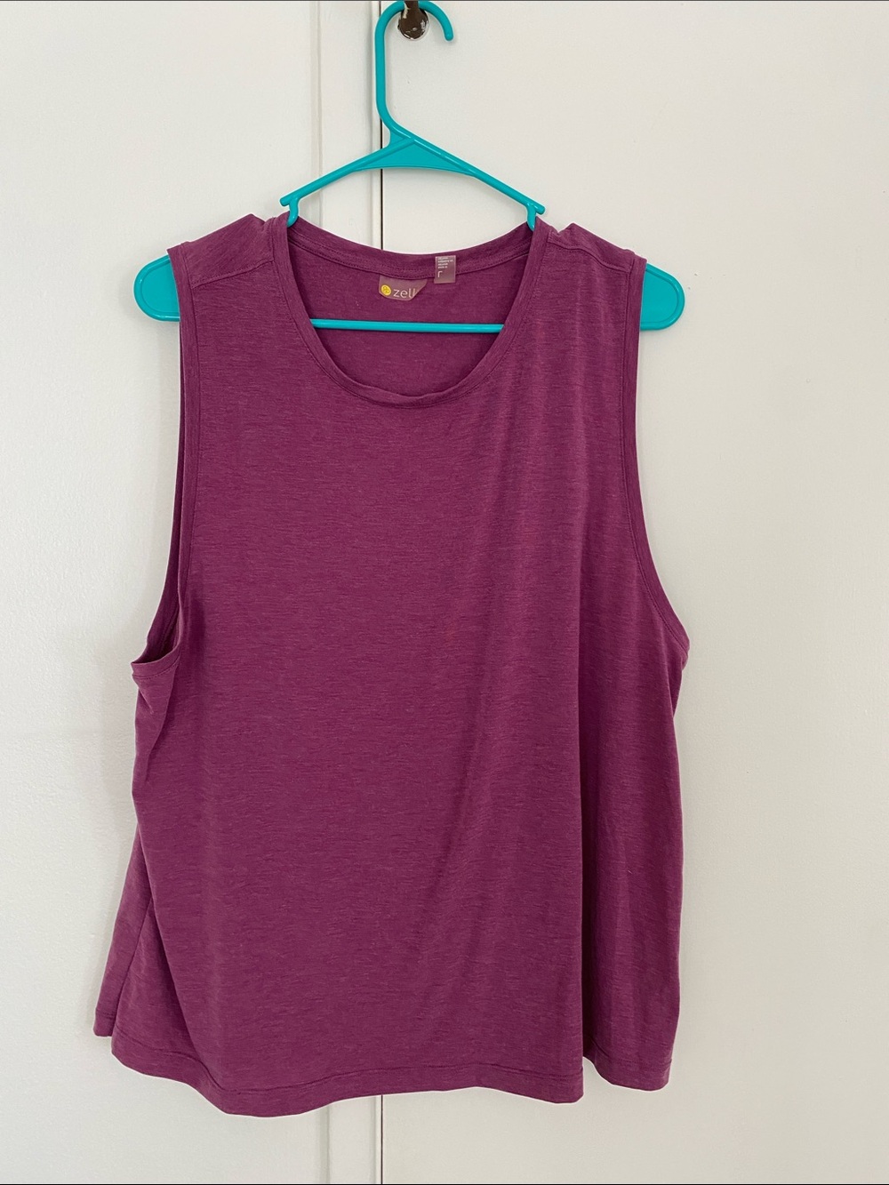 Zella Plum Scoop Neck Muscle Tank